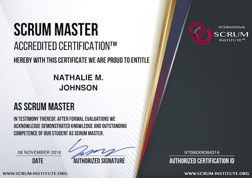 certified scrum master