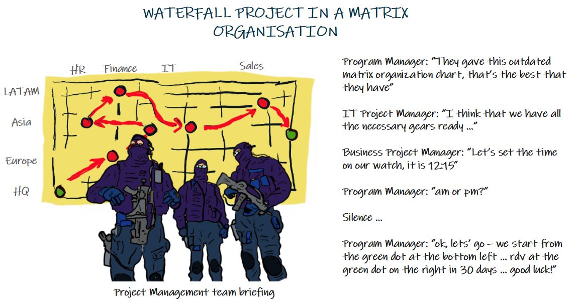 Waterfall Model in Matrix Organization
